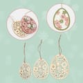 Paint Your Own Easter Egg Ornaments, 3 pcs thumbnail