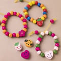DIY Jewelry Kit w. Wooden Beads - Bright Colours thumbnail