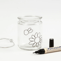 Glass Candle Jars Ø7.6 cm, 2 pcs thumbnail