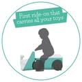Blockie Ride-On Toy - Mint thumbnail