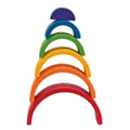 Wooden Rainbow Stacking Toy, 6 pcs thumbnail