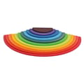 Wooden Rainbow Stacking Toy - Semicircle, 11 pcs thumbnail