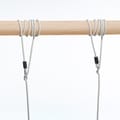 Wooden Swing 44x17.5 cm - 6 m (Beige Rope) thumbnail