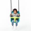 Baby Swing - Turquoise/Lime (Black Rope) thumbnail
