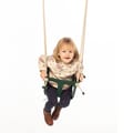 Retro Baby Swing - Dark Green (Beige Rope) thumbnail
