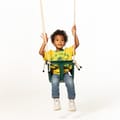 Retro Baby Swing - Dark Green (Beige Rope) thumbnail