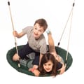 Sensory Saucer Swing Ø100 cm - Green (Beige Rope) thumbnail