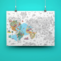 Colouring Poster - Atlas thumbnail
