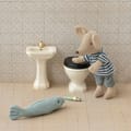 Maileg Bathroom Pedestal Sink for Mice - Off-White thumbnail