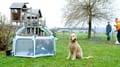 Pop-Up Playpen/Hideaway with Cover - Light Blue thumbnail