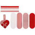 DIY Woven Paper Hearts - Red/White, 8 pcs thumbnail