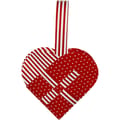 DIY Woven Paper Hearts - Red/White, 8 pcs thumbnail