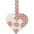 DIY Woven Paper Hearts - Red/White, 8 pcs thumbnail