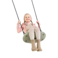 Plastic Swing 45x24 cm - Sage Green (Black Rope) thumbnail