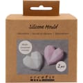 Silicone Mould - Faceted Hearts, 2 pcs thumbnail