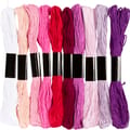 Embroidery Floss - Pink & Purple, 10 x 8 m thumbnail