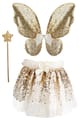 Skirt & Wings - Gold Sequins, 3-6 yrs thumbnail