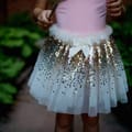 Skirt & Wings - Gold Sequins, 3-6 yrs thumbnail