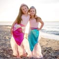 Mermaid Tail Skirt & Headband - Blue, Size 4-6 yrs thumbnail