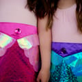 Mermaid Tail Skirt & Headband - Blue, Size 4-6 yrs thumbnail