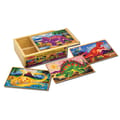 Wooden Puzzles - Dinosaurs, 4 x 12 pcs thumbnail