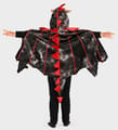 Dragon Costume Cape - Black/Red, size 3-8 years thumbnail