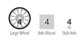 Polydron Construction Set Accs. - Wheels, 12 pcs thumbnail