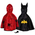 2-in-1 Spiderman/Batman Cape, Various Sizes thumbnail
