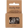 Hoop Earrings w. Ring - Silver Plated, 2x2 pairs thumbnail