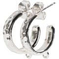 Hoop Earrings w. Ring - Silver Plated, 2x2 pairs thumbnail