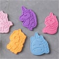 Embossed Clay/Cookie Cutters - Unicorns, 6 pcs thumbnail