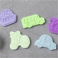 Embossed Clay/Cookie Cutters - Vehicles, 6 pcs thumbnail