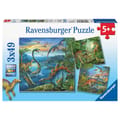 Puzzle with 3 x 49 pcs - Dinosaurs thumbnail
