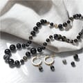 Jewelry Kit - Black Agate Necklace & Earrings thumbnail