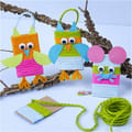 DIY Yarn-Wrapped Animals - Owls & Mice thumbnail