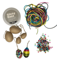 DIY Satin Cord Easter Eggs - Yellow/Pink/Turquoise thumbnail