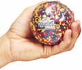 Stress Relief Ball - Clear with Beads thumbnail