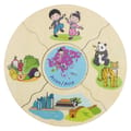 Puzzles in Box - Continents, 5 pcs thumbnail