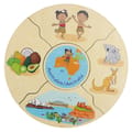Puzzles in Box - Continents, 5 pcs thumbnail