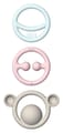 Silicone Teething Rings - Pastel Colours, 3 pcs thumbnail