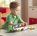 Wooden Car Carrier with 4 Cars thumbnail