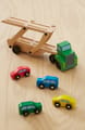 Wooden Car Carrier with 4 Cars thumbnail