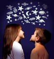 Glow in the Dark - Dinosaurs and Stars, 12 pcs thumbnail