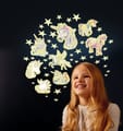 Glow in the Dark - Unicorns and Stars, 43 pcs thumbnail