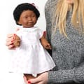 Doll with Down's Syndrome - Girl, Black Hair, 40cm thumbnail