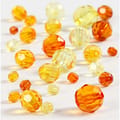 Mixed Faceted Beads 45 gr - Yellow thumbnail