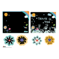 Scratch Art Greeting Cards - Flowers, 3 pcs thumbnail