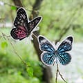 Scratch Art Stickers - Butterflies, 4 pcs thumbnail