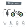 Balance Bike BMXie GLOW - Anthracite (2-5 yrs) thumbnail