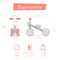 Balance/Push Bike Quadi Racer - Coral thumbnail